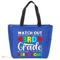 Watch Out Third Grade Here I Come Cute Gift Tote Bag thumb 0