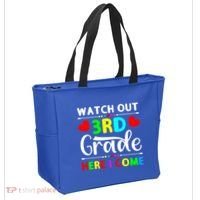 Watch Out Third Grade Here I Come Cute Gift Tote Bag thumb 2