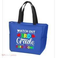 Watch Out Third Grade Here I Come Cute Gift Tote Bag thumb 3