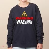 Warning Official Teenager 13th Birthday Women's Sweatshirt thumb 0