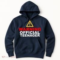 Warning Official Teenager 13th Birthday Hoodie thumb 0