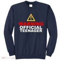 Warning Official Teenager 13th Birthday Sweatshirt thumb 0