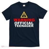 Warning Official Teenager 13th Birthday T-Shirt thumb 0