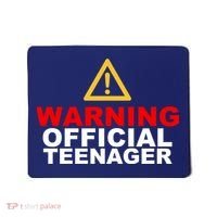 Warning Official Teenager 13th Birthday Mousepad thumb 0