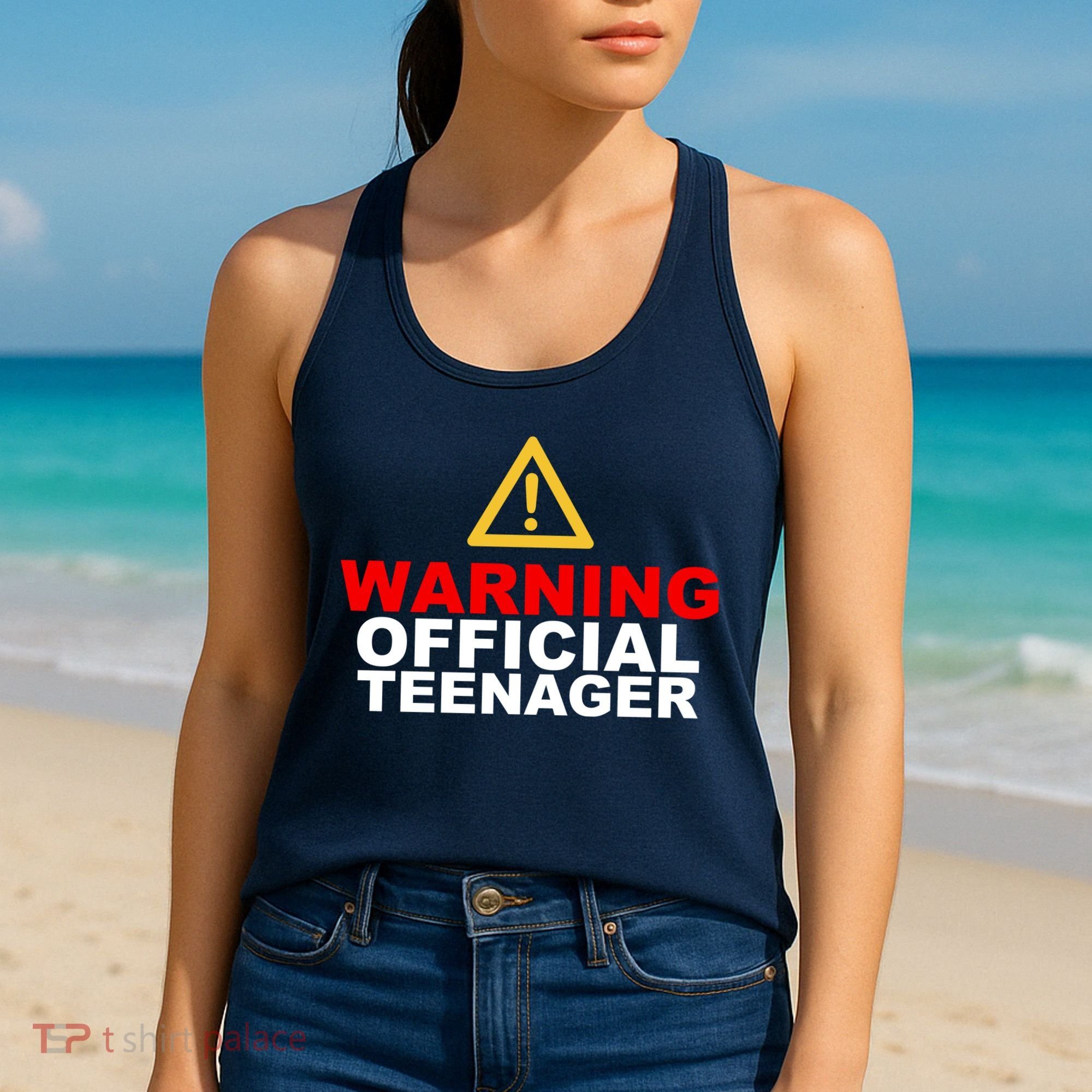 Warning Official Teenager 13th Birthday Women's Tank Top