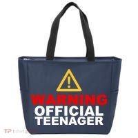 Warning Official Teenager 13th Birthday Tote Bag thumb 0