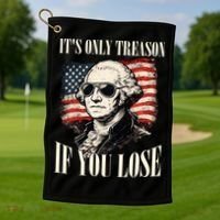 Washington Only Treason If You Lose Golf Towel thumb 1