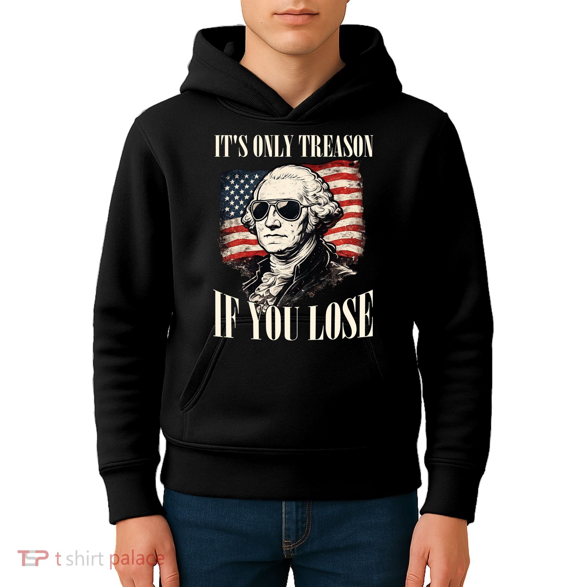 Washington Only Treason If You Lose Kids Hoodie