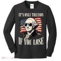 Washington Only Treason If You Lose Kids Long Sleeve Shirt thumb 0