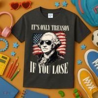 Washington Only Treason If You Lose Kids T-Shirt thumb 3