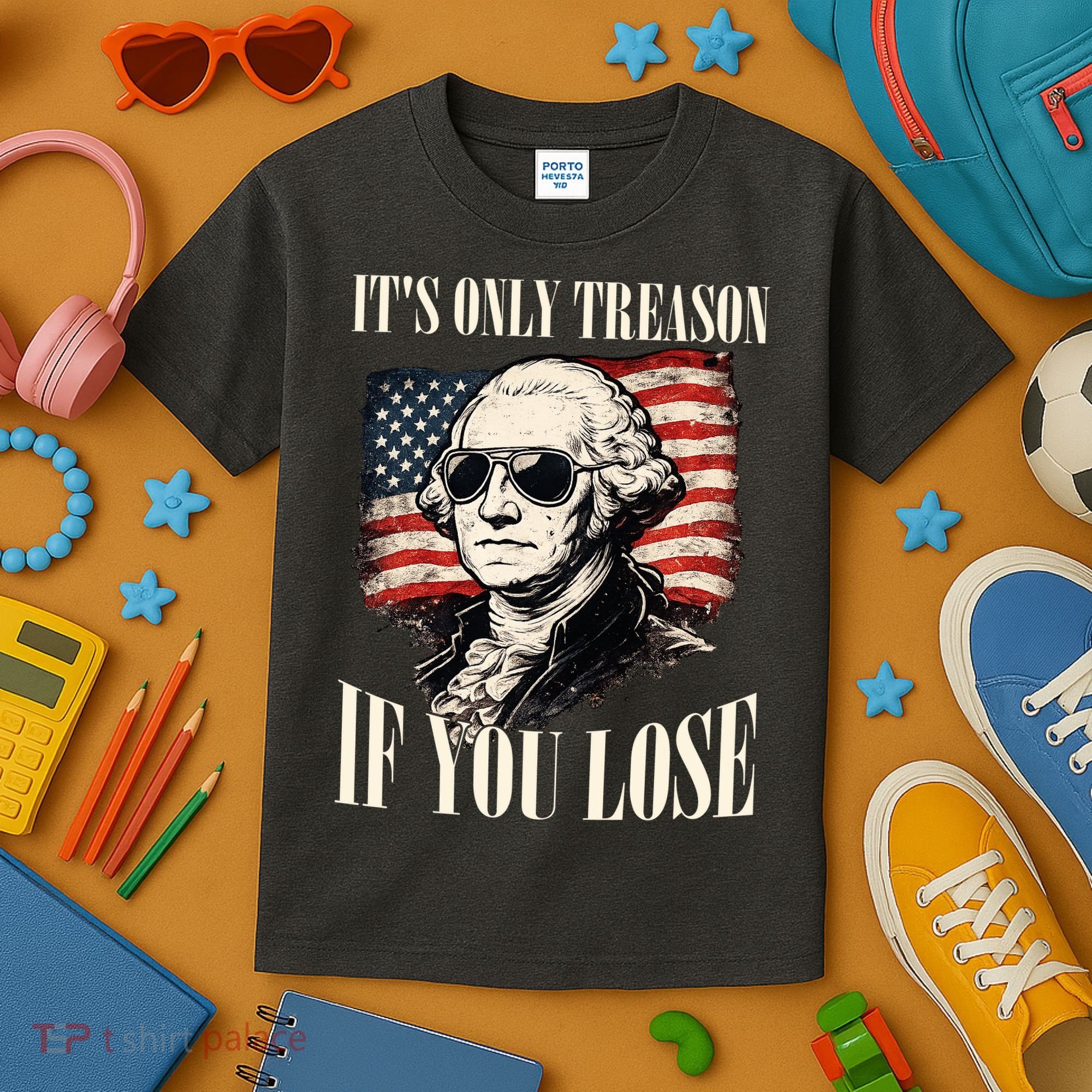 Washington Only Treason If You Lose Kids T-Shirt