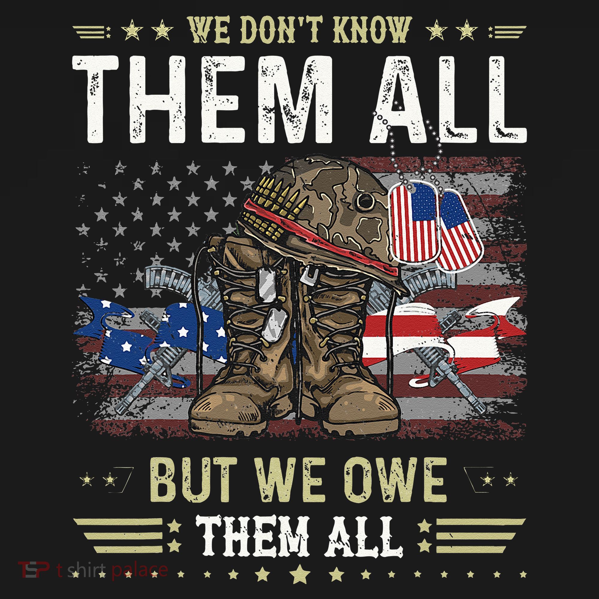 We Owe Them All Partiotic Veterans Day Memorial Day Women's Hoodie