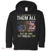 We Owe Them All Partiotic Veterans Day Memorial Day Toddler Hoodie thumb 0