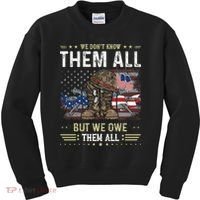 We Owe Them All Partiotic Veterans Day Memorial Day Kids Sweatshirt thumb 0