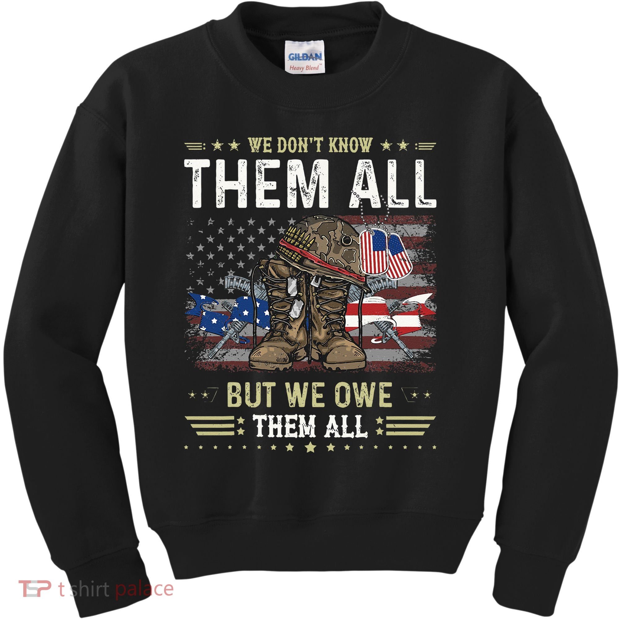 We Owe Them All Partiotic Veterans Day Memorial Day Kids Sweatshirt