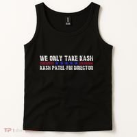 We Only Take Kash American Flag Fbi Director Tank Top thumb 2