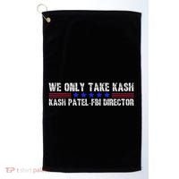 We Only Take Kash American Flag Fbi Director Golf Towel thumb 0