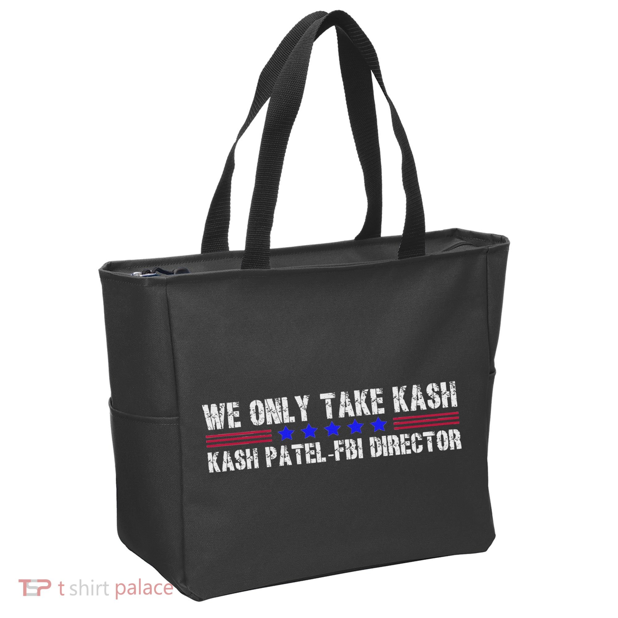 We Only Take Kash American Flag Fbi Director Tote Bag