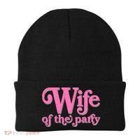 Wife Of The Party Bachelorette Bride Beanie thumb 0