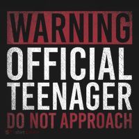 Warning O.Fficial Teenager Do Not Approach 13th Birthday Gift Long Sleeve Shirt thumb 2