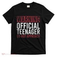 Warning O.Fficial Teenager Do Not Approach 13th Birthday Gift T-Shirt thumb 0