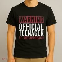 Warning O.Fficial Teenager Do Not Approach 13th Birthday Gift T-Shirt thumb 3