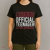 Warning O.Fficial Teenager Do Not Approach 13th Birthday Gift T-Shirt thumb 4