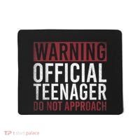 Warning O.Fficial Teenager Do Not Approach 13th Birthday Gift Mousepad thumb 0