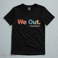 We Out Teachers Teacher Last Day Of School End Year Retro T-Shirt thumb 5
