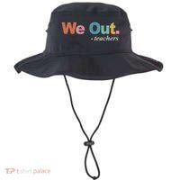 We Out Teachers Teacher Last Day Of School End Year Retro Bucket Hat thumb 0