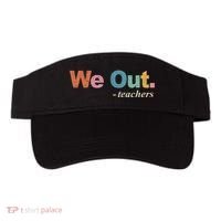 We Out Teachers Teacher Last Day Of School End Year Retro Visor thumb 0