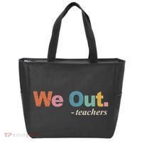 We Out Teachers Teacher Last Day Of School End Year Retro Tote Bag thumb 0