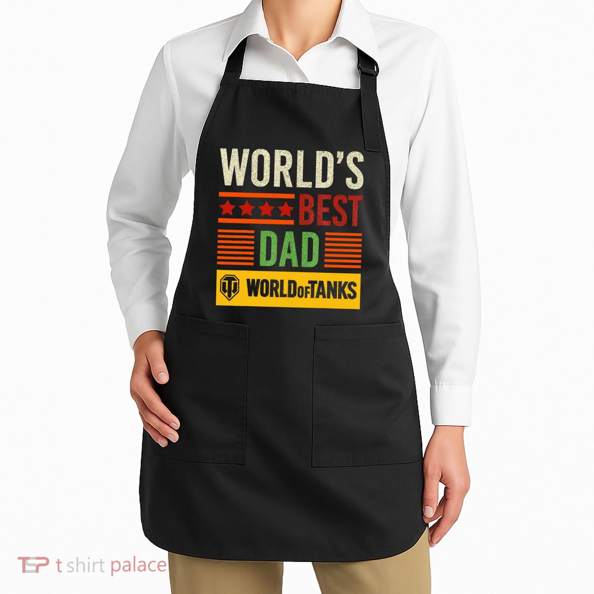 World Of Tanks Father Day Worlds Best Dad Apron