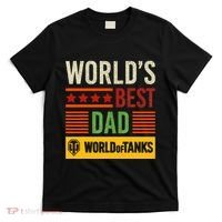 World Of Tanks Father Day Worlds Best Dad T-Shirt thumb 0