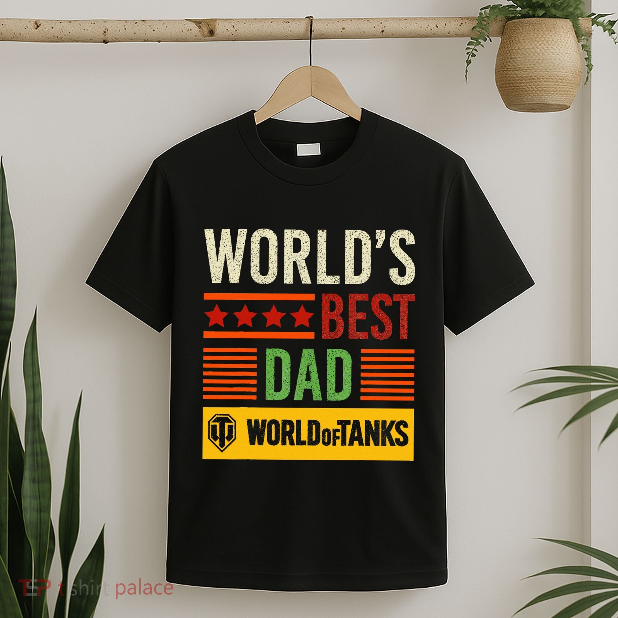 World Of Tanks Father Day Worlds Best Dad T-Shirt