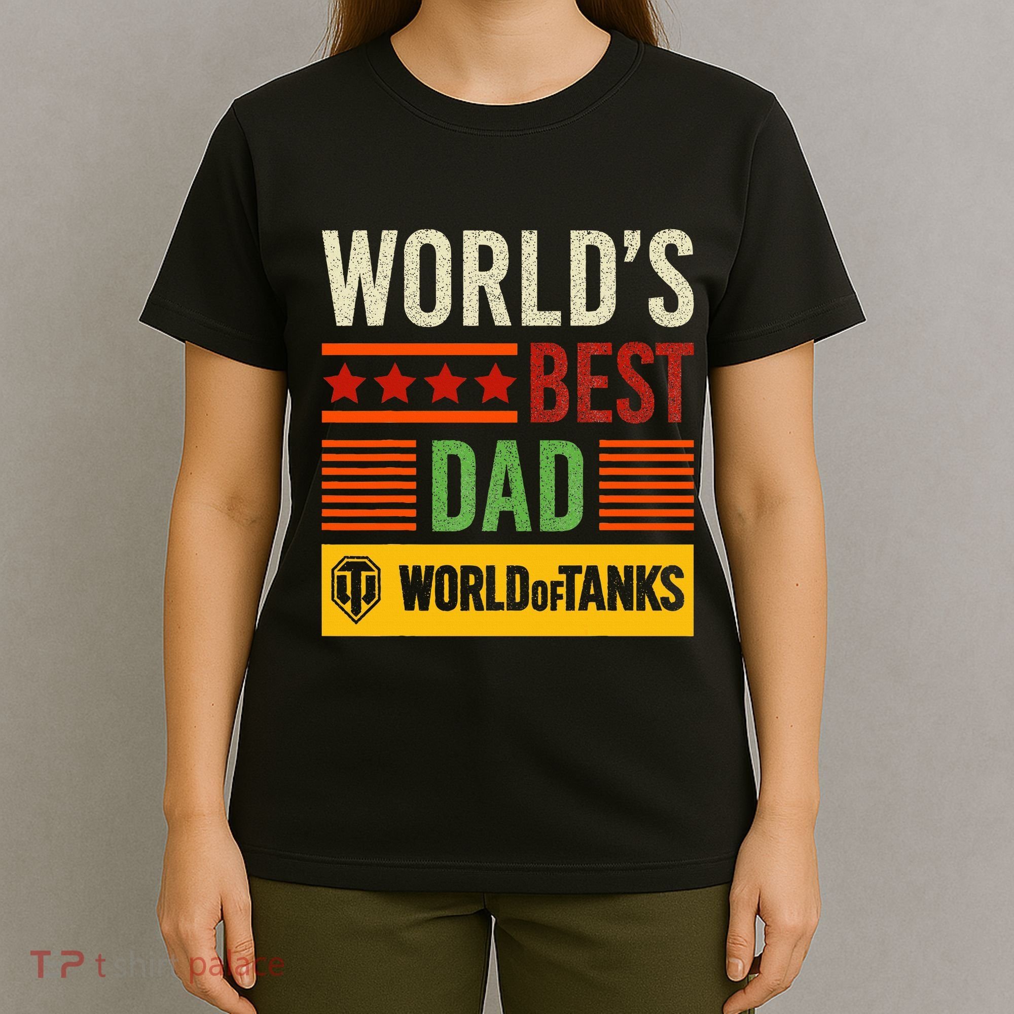 World Of Tanks Father Day Worlds Best Dad T-Shirt