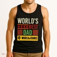 World Of Tanks Father Day Worlds Best Dad Tank Top thumb 3