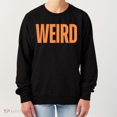 Weird Orange Text Single Word Women's Sweatshirt