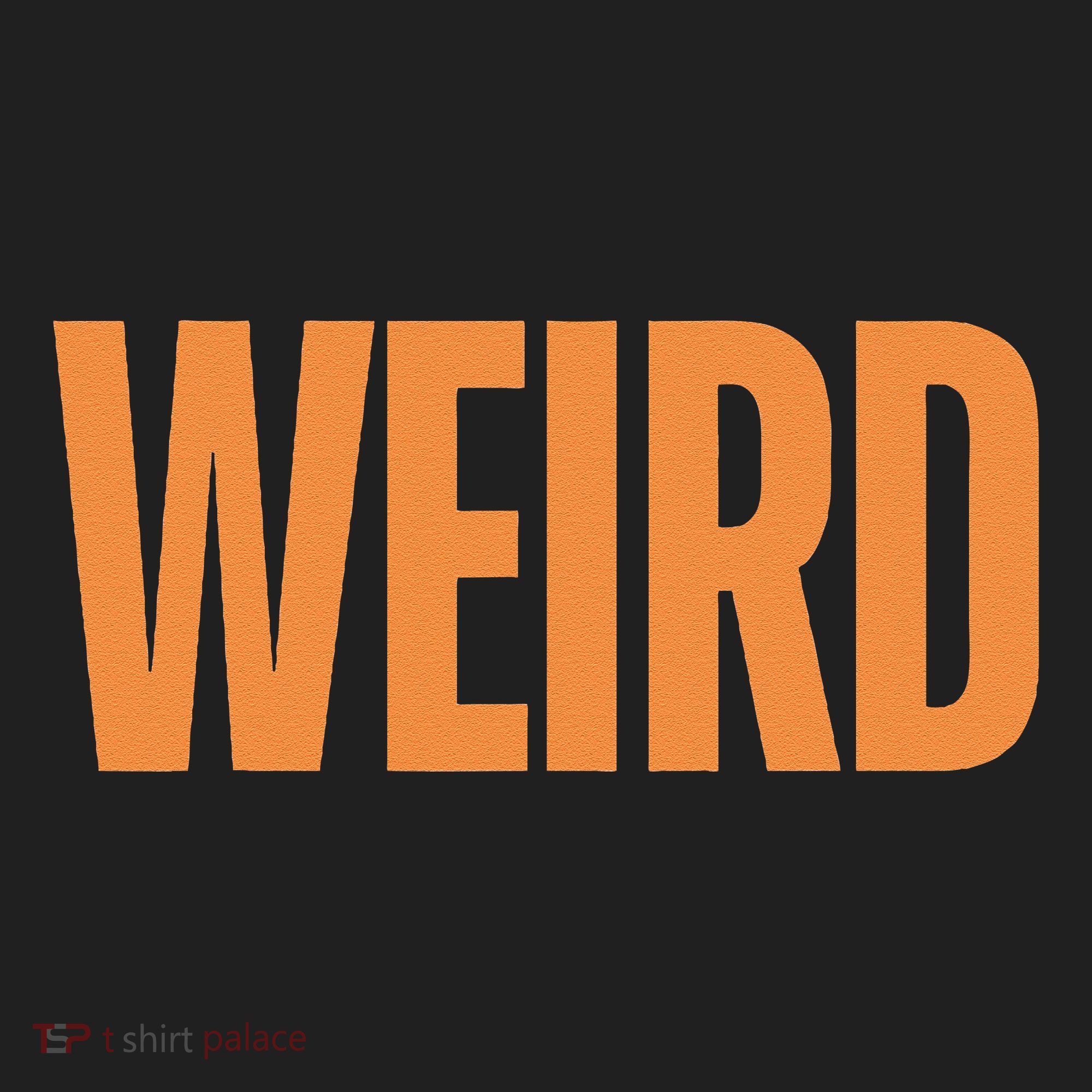 Weird Orange Text Single Word Women's Sweatshirt