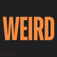 Weird Orange Text Single Word Beanie thumb 2