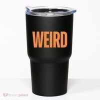 Weird Orange Text Single Word Tumbler thumb 0