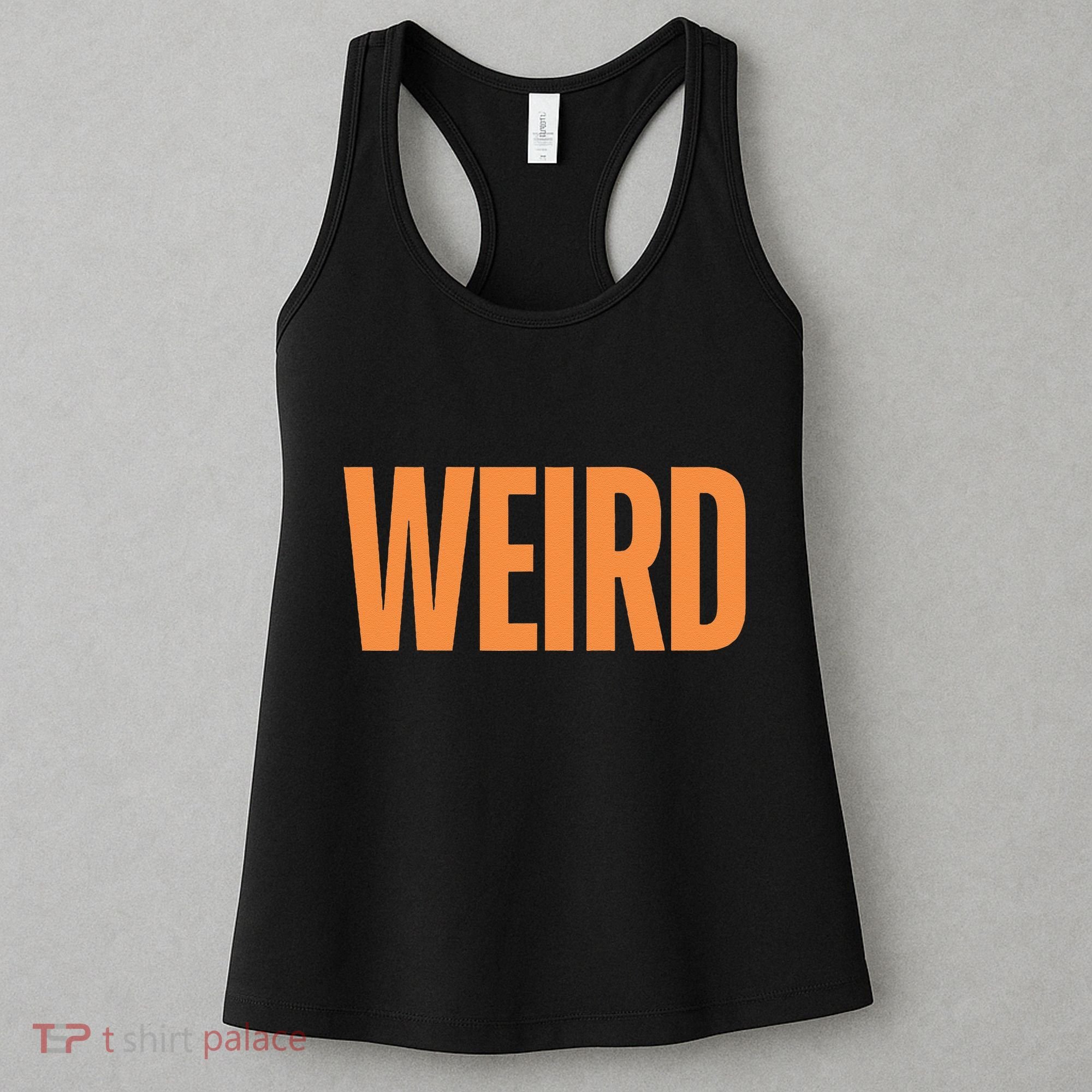 Weird Orange Text Single Word Women's Tank Top