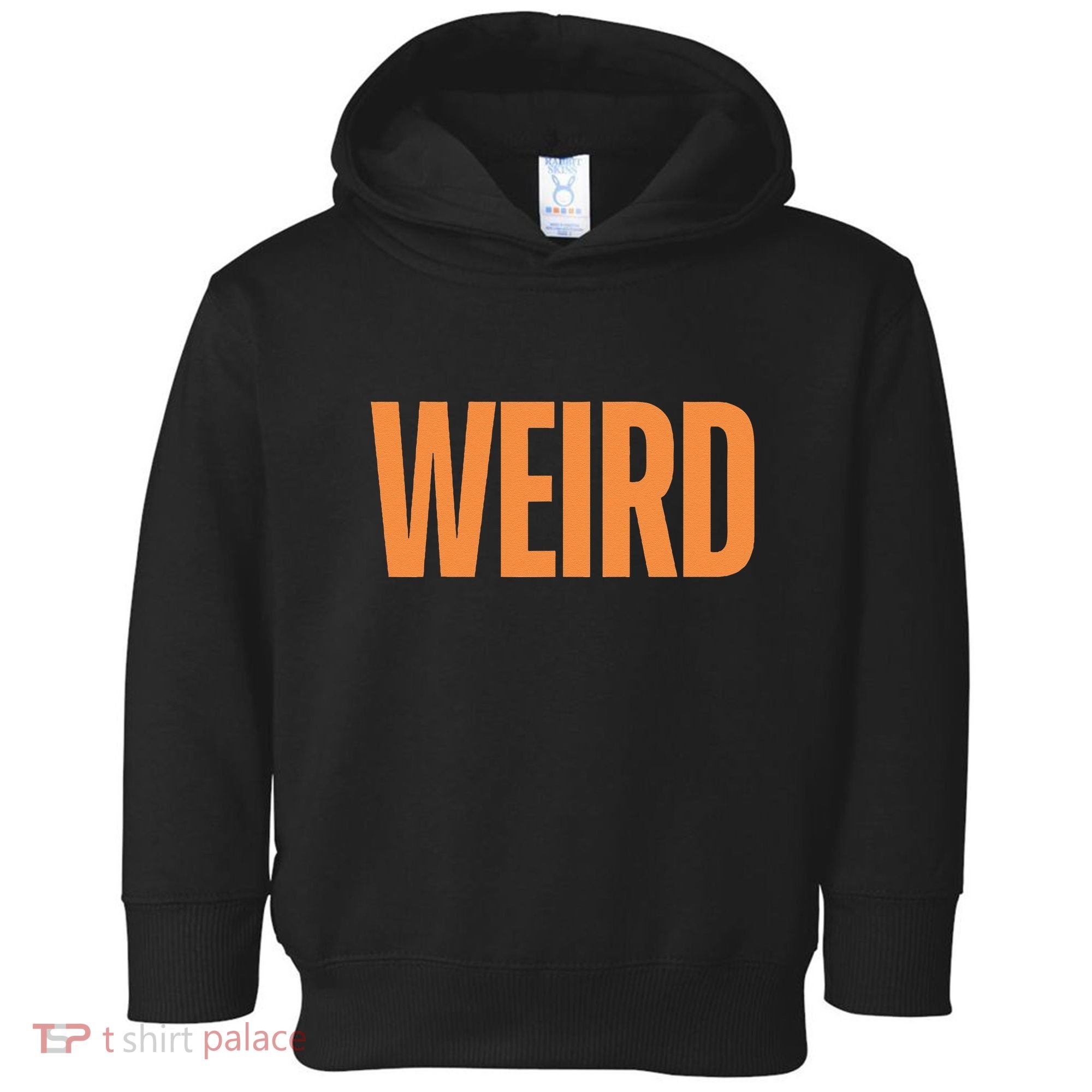 Weird Orange Text Single Word Toddler Hoodie