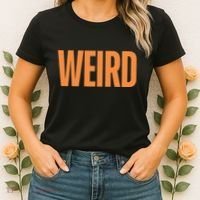 Weird Orange Text Single Word Women's T-Shirt thumb 2