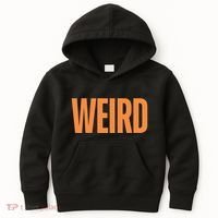 Weird Orange Text Single Word Kids Hoodie thumb 0