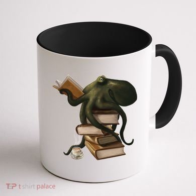Wellread Octopus Coffee Mug back