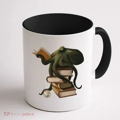 Wellread Octopus Coffee Mug back