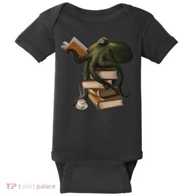 Wellread Octopus Baby Bodysuit