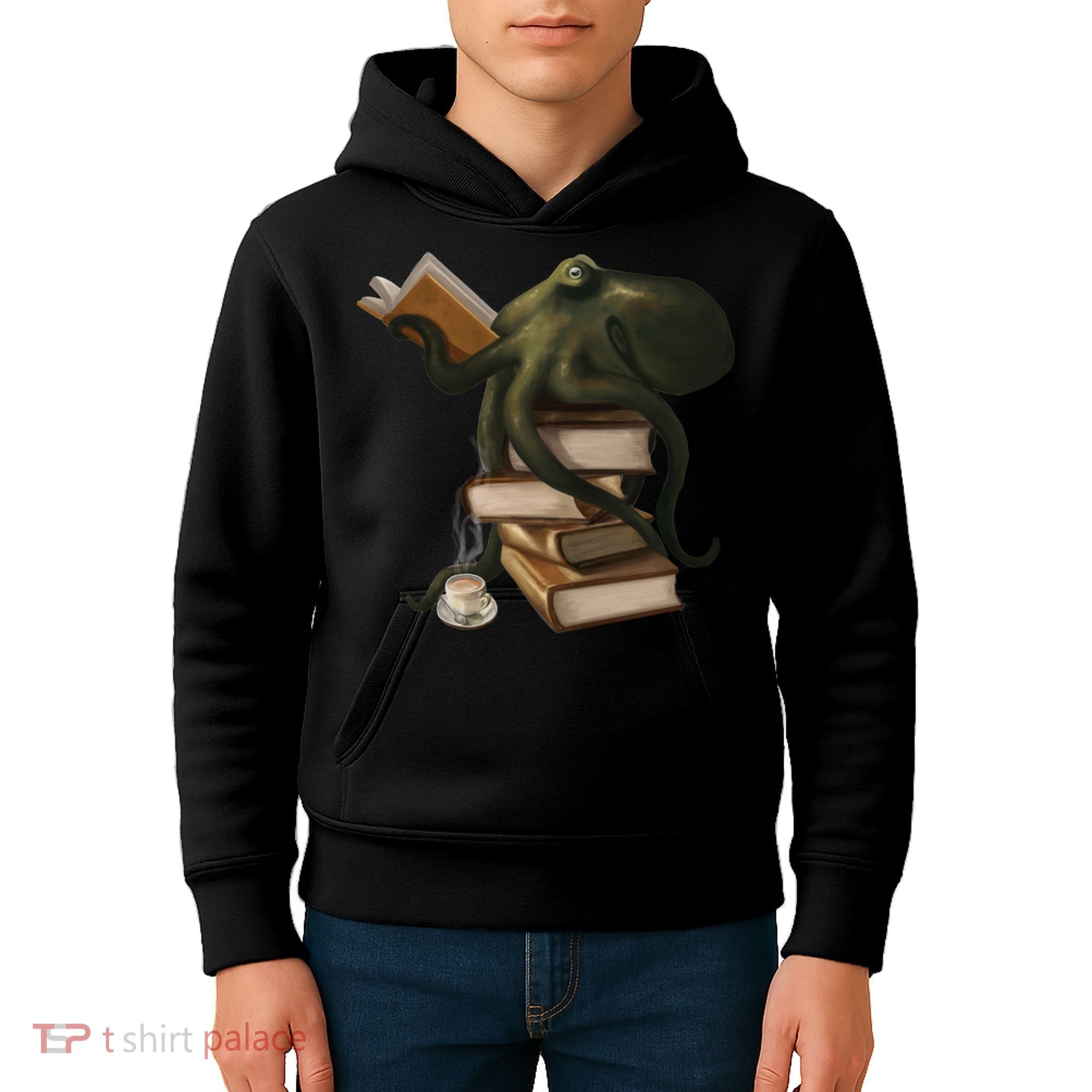 Wellread Octopus Kids Hoodie