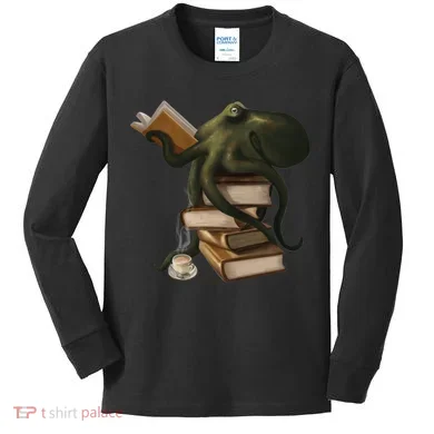 Wellread Octopus Kids Long Sleeve Shirt